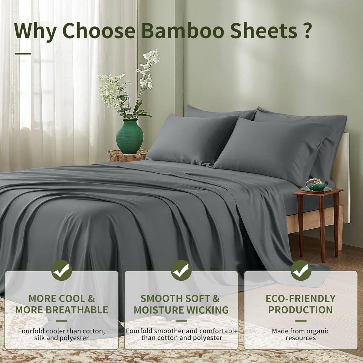 Vaultora™ Ultra-Cooling Bamboo Sheet Set