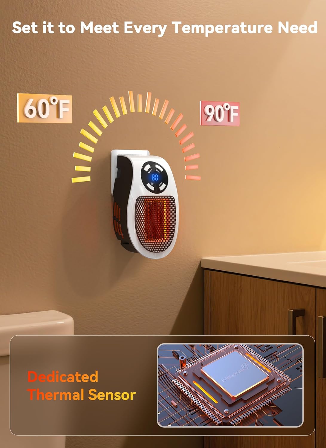 Vaultora™ HomeHeat Mini Plug-in Space Heater