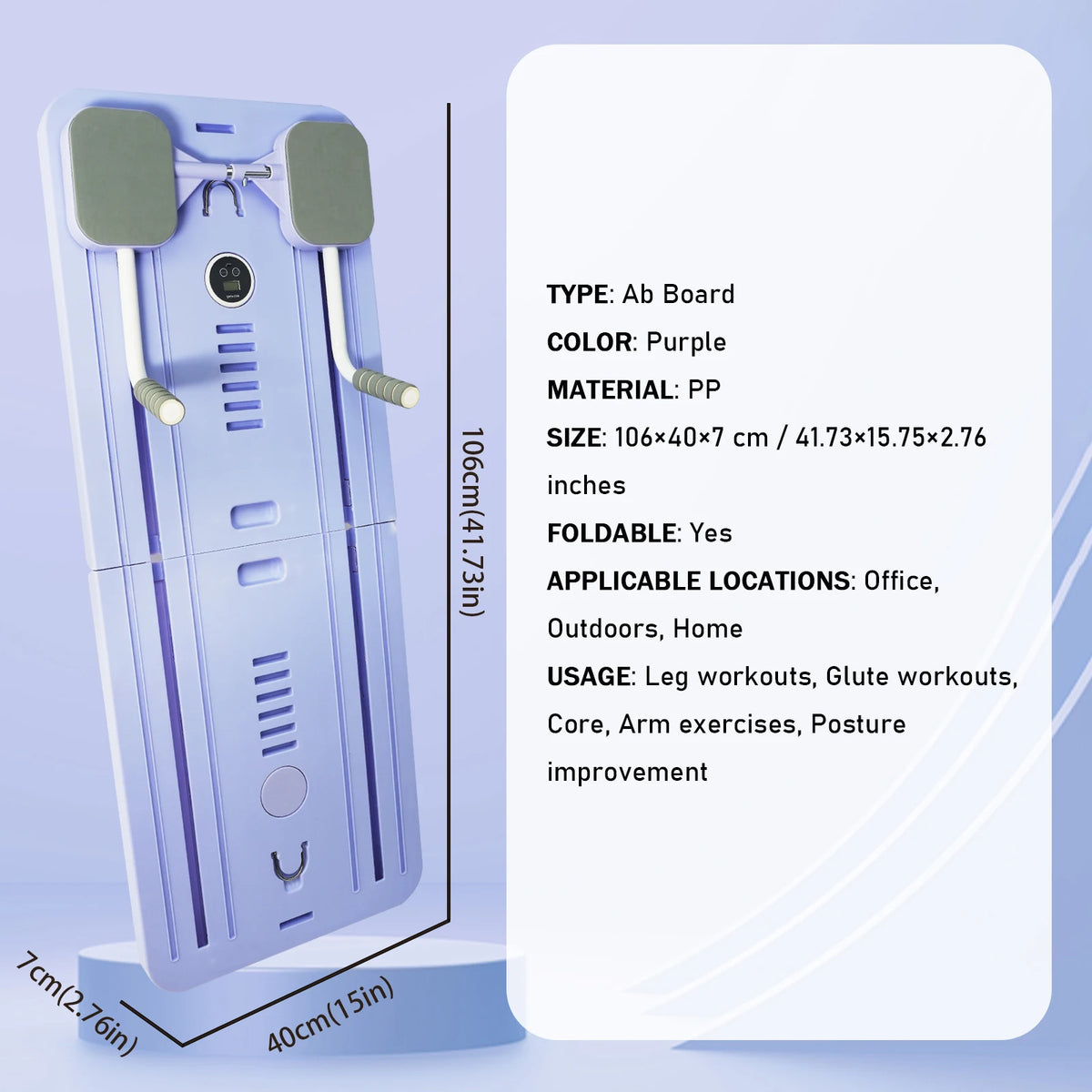 Vaultora™ Adjustable Home Pilates Workout Board