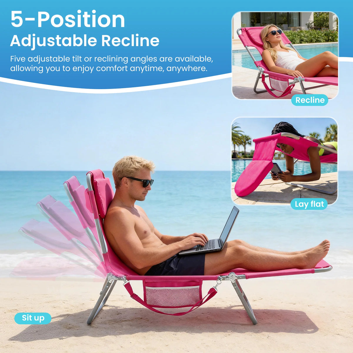 SunSerene™ Adjustable Foldable Comfort Chair