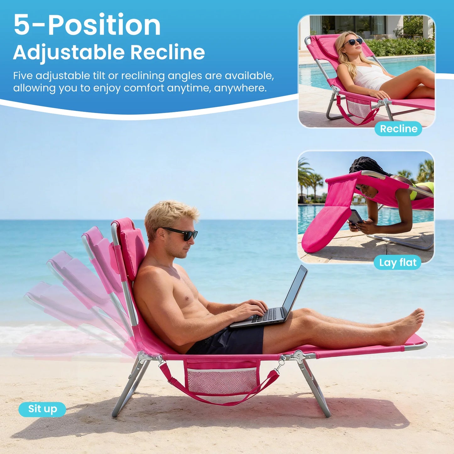 SunSerene™ Adjustable Foldable Comfort Chair