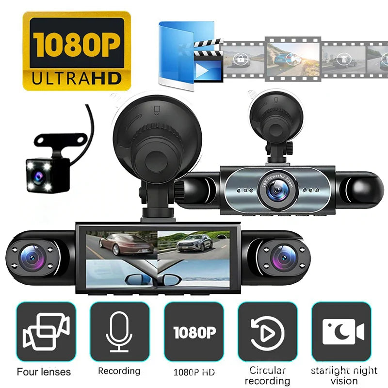 RoadEye™ R-EYE 360° 4 Channel Dashcam