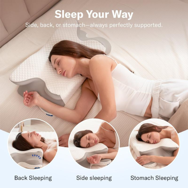 Vaultora™ CozySleep Cervical Pillow